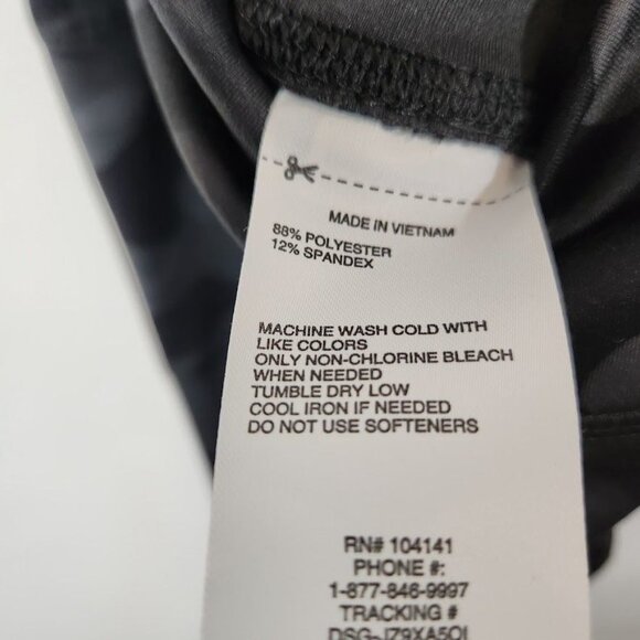 NWT DSG Girls' High Rise Printed 7/8 Tights in Camo Pure Black - Size XXS - Picture 8 of 9